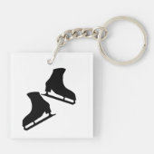 姿スケートで滑るのキーチェーン-スケートが可能 キーホルダー (裏面)