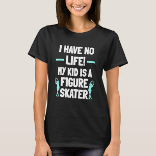 姿スケートで滑るアイススケーターコーチスケートスポーツパレン Tシャツ