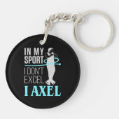 姿スケートで滑るインマイスポーツIアクセルメンズボーイズ キーホルダー (裏面)