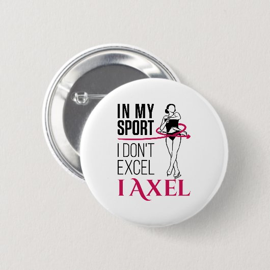 姿スケートで滑るガールズアクセルプン 缶バッジ (正面&裏面)