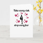 姿スケートで滑るギフト カード (黄色い花)