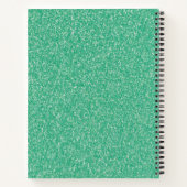 姿スケートで滑るグリッター及びボウノートブック ノートブック (裏面)