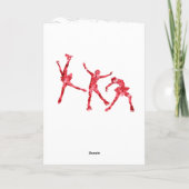 姿スケートで滑るコーチサンキューカード – レッドスターズ カード (裏面)