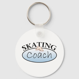 姿スケートで滑るコーチ キーホルダー