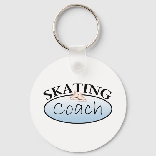 姿スケートで滑るコーチ キーホルダー (正面)