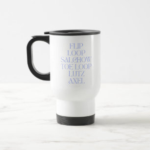 姿スケートで滑るジャンプタンブラー トラベルマグ