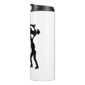 姿スケートで滑るスケーターのペアもリフトBro タンブラー (回転右)