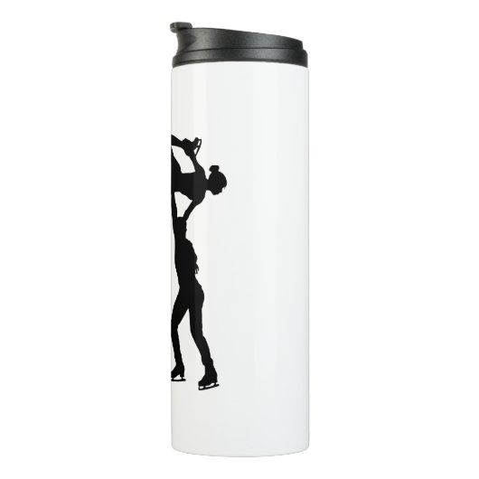 姿スケートで滑るスケーターのペアもリフトBro タンブラー (回転右)