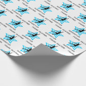 姿スケートで滑るスーパースター ラッピングペーパー (角)