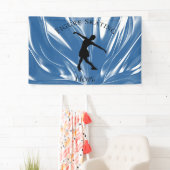 姿スケートで滑るバナーお名前！ 横断幕 (インサイチュ)