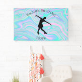 姿スケートで滑るバナーと彼女の名前！ 横断幕 (インサイチュ)