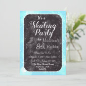 姿スケートで滑るパーティの招待状 招待状 (スタンド正面)