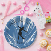 姿スケートで滑るパーティー紙プレート（名前あり） ペーパープレート (パーティー)