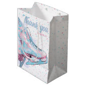 姿スケートで滑るパーティー ミディアムペーパーバッグ (正面アングル)