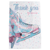 姿スケートで滑るパーティー ミディアムペーパーバッグ (裏面)