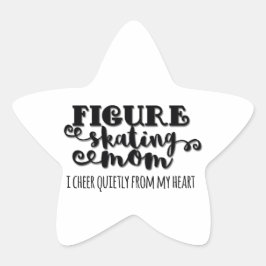 姿スケートで滑るママギフトウェア 星シール