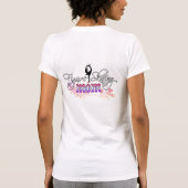姿スケートで滑るママデザイン Tシャツ (裏面)