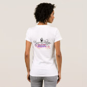 姿スケートで滑るママデザイン Tシャツ (裏面フル)
