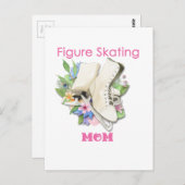 姿スケートで滑るマムギフトピ最高のンク ポストカード (正面/裏面)