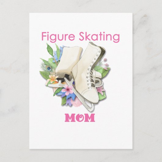 姿スケートで滑るマムギフトピ最高のンク ポストカード (正面)