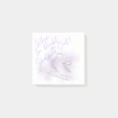 姿スケートで滑る付箋 ポストイット (正面)