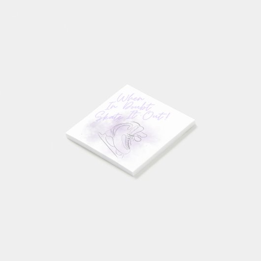 姿スケートで滑る付箋 ポストイット (アングル)