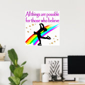 姿スケートで滑る夢 ポスター (ホームオフィス)