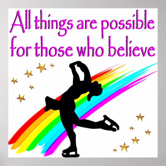 姿スケートで滑る夢 ポスター (正面)