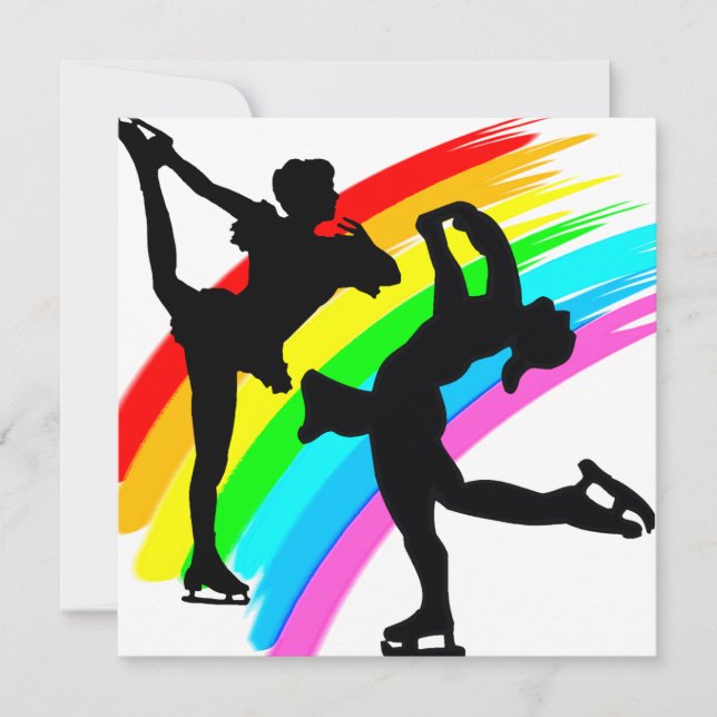 姿スケートで滑る女王 (正面)