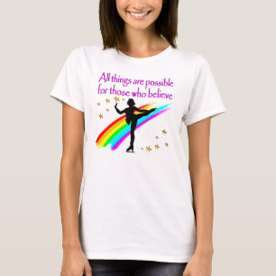 姿スケートで滑る女王 Tシャツ