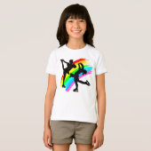 姿スケートで滑る女王 Tシャツ (正面フル)