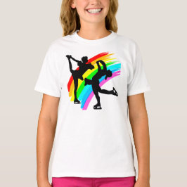 姿スケートで滑る女王 Tシャツ