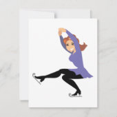 姿スケートで滑る招待状 招待状 (正面)