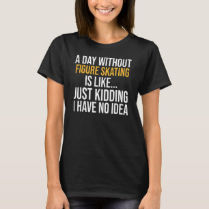 姿スケートで滑る無し Tシャツ