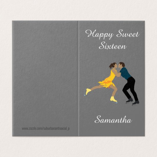 姿スケートで滑る (外部フラット)