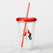 姿スケートで滑る アクリルタンブラー (裏面)