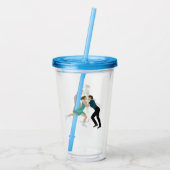 姿スケートで滑る アクリルタンブラー (裏面)