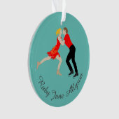 姿スケートで滑る オーナメント (正面)