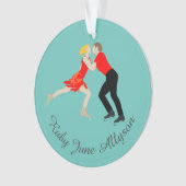 姿スケートで滑る オーナメント (正面)