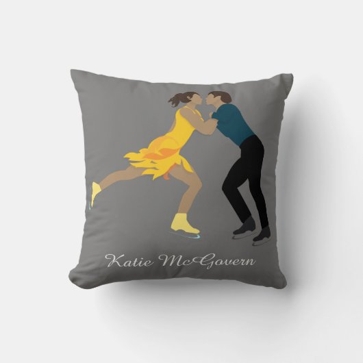 姿スケートで滑る クッション (正面)