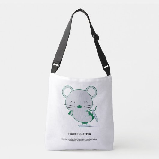 姿スケートで滑る クロスボディバッグ (正面)