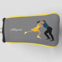 姿スケートで滑る ゴルフヘッドカバー