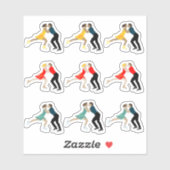 姿スケートで滑る シール (シート)