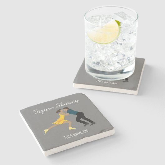 姿スケートで滑る ストーンコースター (横)