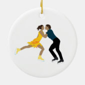 姿スケートで滑る セラミックオーナメント (裏面)