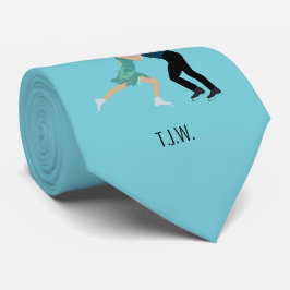 姿スケートで滑る ネクタイ