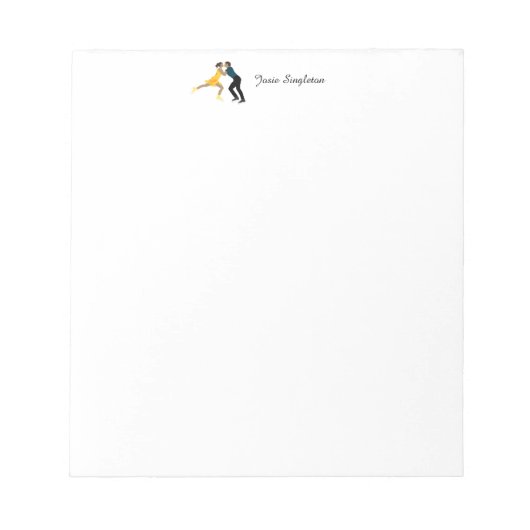 姿スケートで滑る ノートパッド (正面)