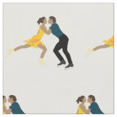 姿スケートで滑る ファブリック (クローズアップ)