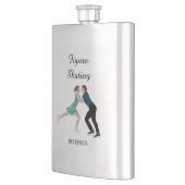 姿スケートで滑る フラスク (左)