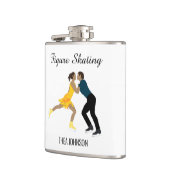 姿スケートで滑る フラスク (左)